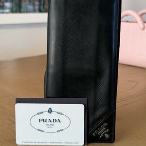 Prada Black Saffiano Leather Wallet